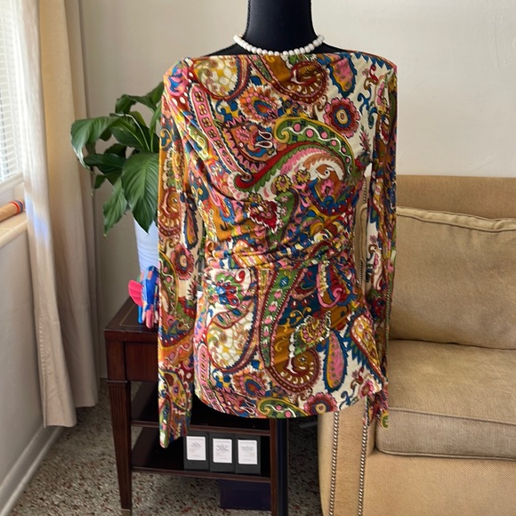ETRO NWT size 46 top multi color - Picture 1 of 4